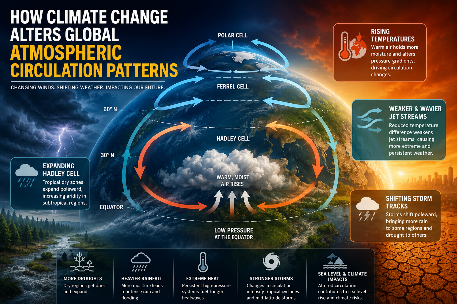 How Does Climate Change Alter Global Atmospheric Circulation Patterns?