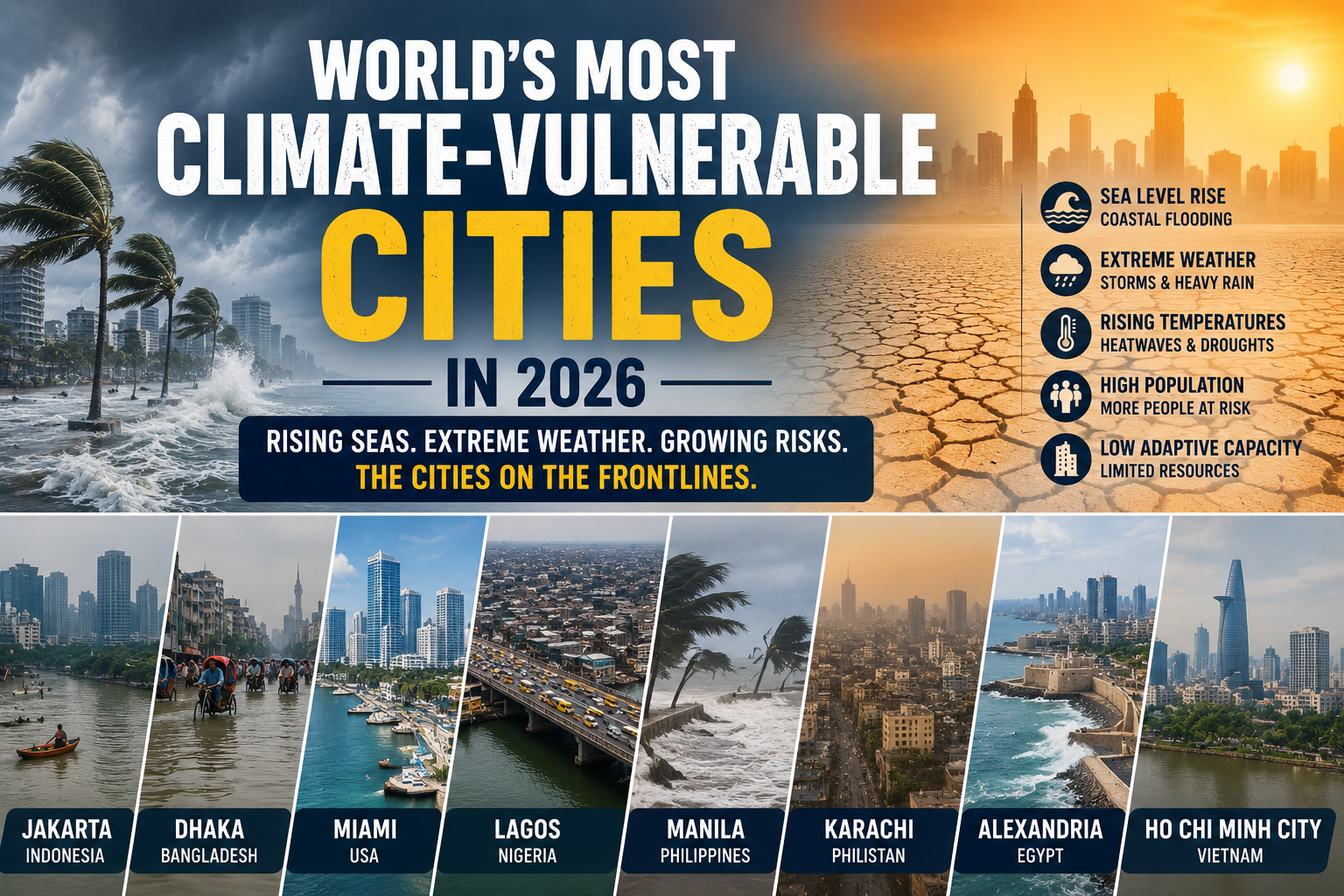World’s Most Climate-Vulnerable Cities in 2026