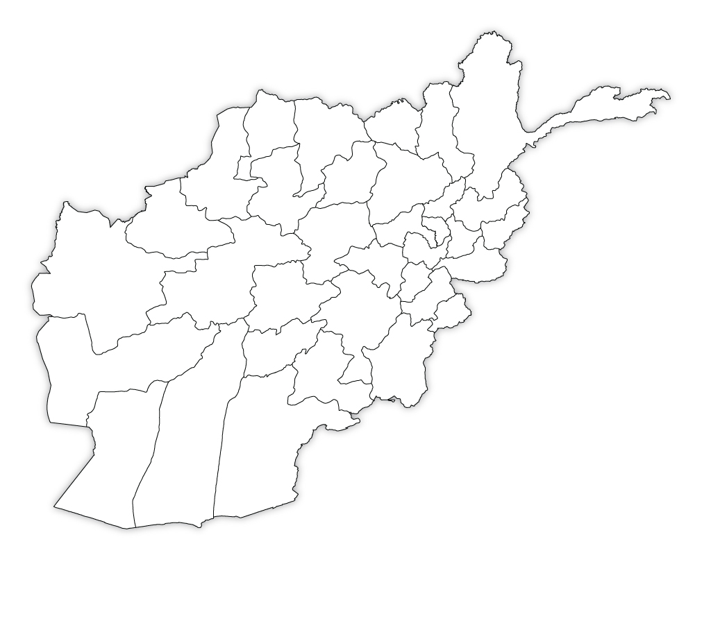 Afghanistan Blank Map