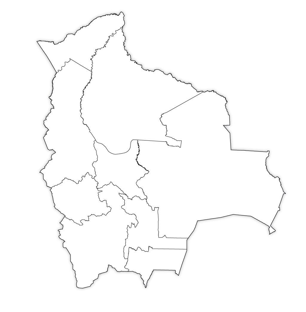 Bolivia Blank Map
