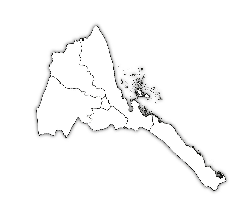 Eritrea Blank Map